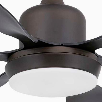 FARO 33466A - Kattotuuletin TILOS 2xE27/15W/230V wenge + kauko-ohjaus