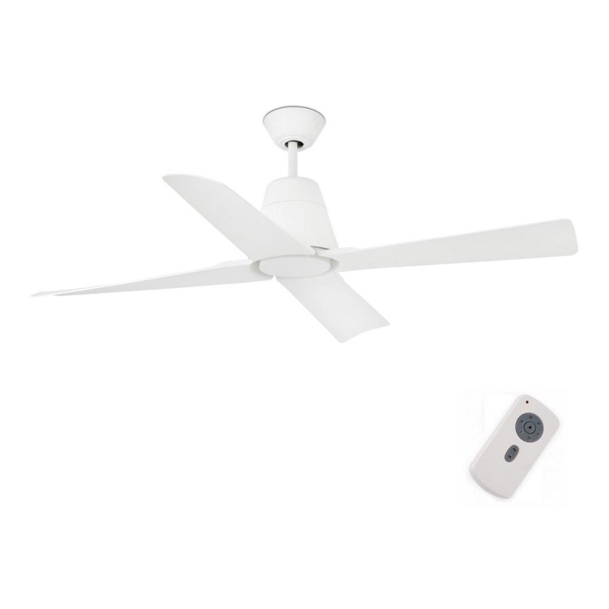 FARO 33480 - Kattotuuletin TYPHOON IP44 valkoinen