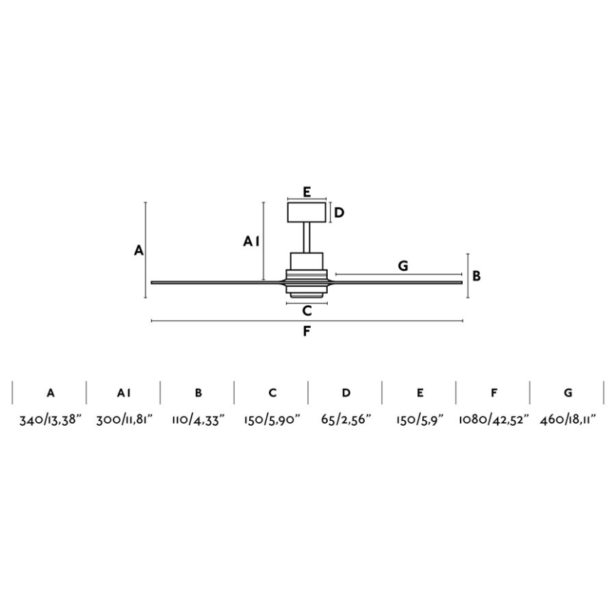 FARO 33508DC - Kattotuuletin MINI LANTAU mattakromi/ruskea halkaisija 108 cm + kauko-ohjaus
