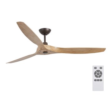 FARO 33519 - Kattotuuletin MOREA ruskea