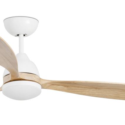 FARO 33524 - LED Kattotuuletin POROS LED/15W/230V valkoinen/ruskea