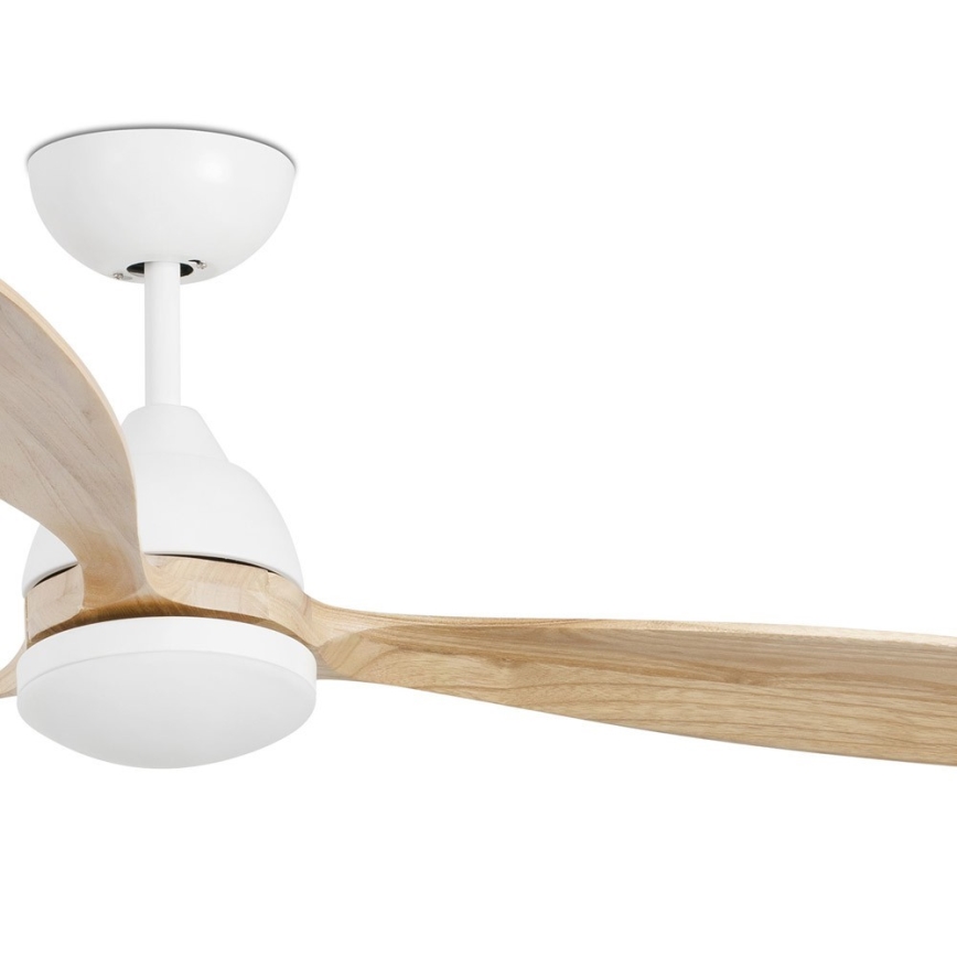 FARO 33524 - LED Kattotuuletin POROS LED/15W/230V valkoinen/ruskea
