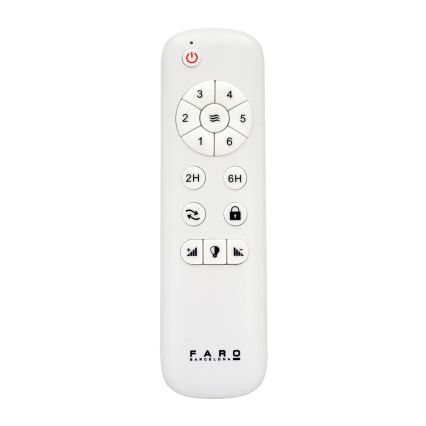 FARO 33524 - LED Kattotuuletin POROS LED/15W/230V valkoinen/ruskea