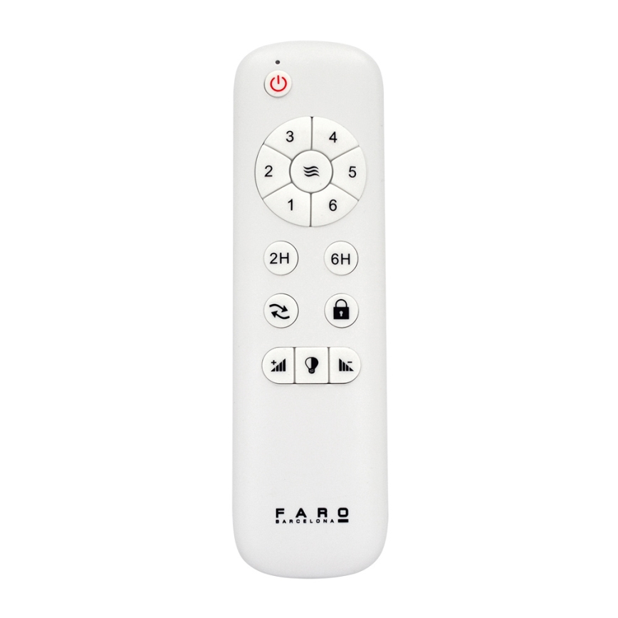 FARO 33524 - LED Kattotuuletin POROS LED/15W/230V valkoinen/ruskea