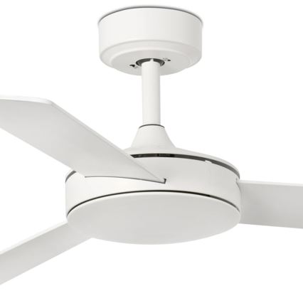 FARO 33603DCWT - Kattotuuletin MINI MALLORCA S ruskea/valkoinen halkaisija 106 cm Wi-Fi Tuya + kauko-ohjaus