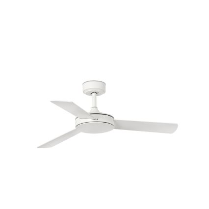 FARO 33603DCWT - Kattotuuletin MINI MALLORCA S ruskea/valkoinen halkaisija 106 cm Wi-Fi Tuya + kauko-ohjaus
