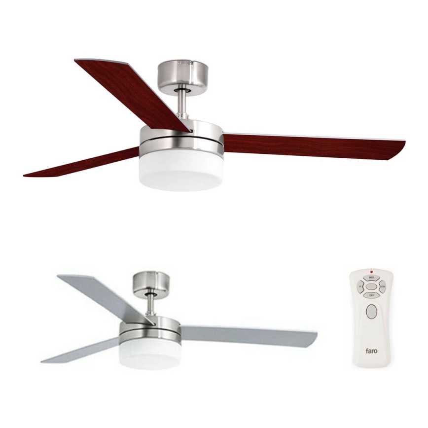 FARO 33608 - Kattotuuletin PANAY 2xE14/8W/230V + kauko-ohjaus