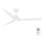 FARO 33722 - LED Kattotuuletin NU LED/18W/230V valkoinen + kauko-ohjaus