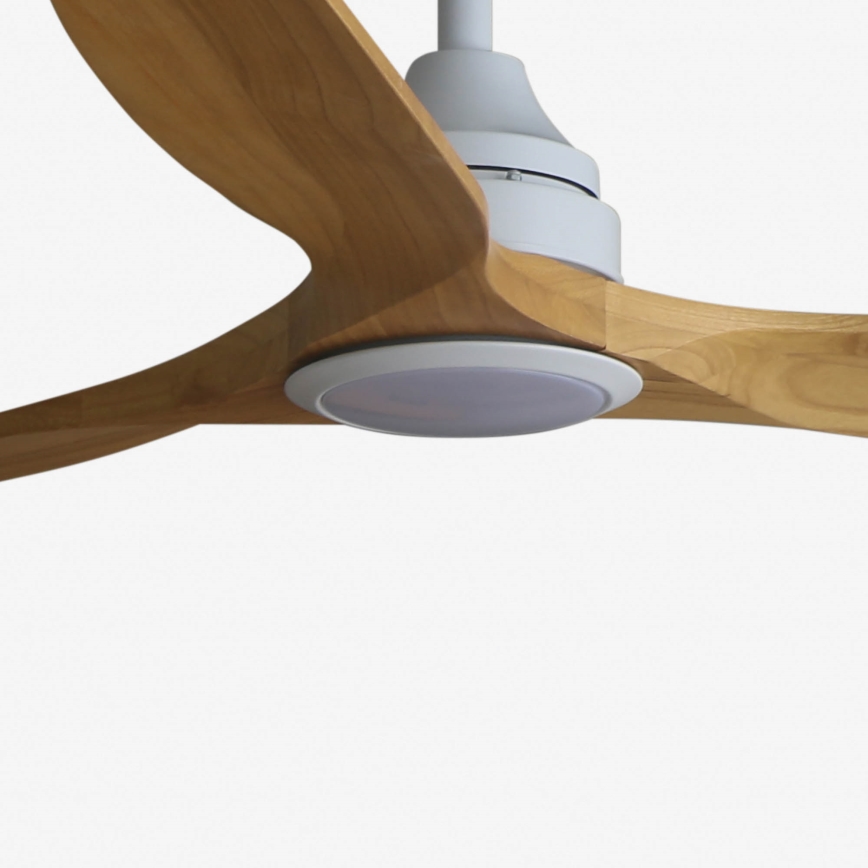 FARO 33727DC - LED himmennettävä kattotuuletin ALO L LED/20W/230V 2700/4000/6500K ruskea/valkoinen + kauko-ohjaus