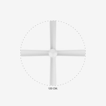 FARO 33756 - LED Kattotuuletin FRASER LED/16W/230V valkoinen + kauko-ohjaus
