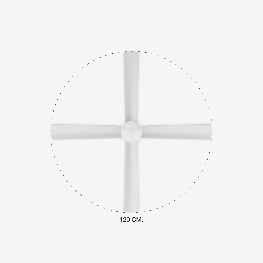 FARO 33756 - LED Kattotuuletin FRASER LED/16W/230V valkoinen + kauko-ohjaus