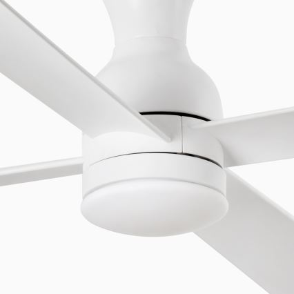 FARO 33756WT - LED Kattotuuletin FRASER XL LED/16W/230V valkoinen halkaisija 120 cm Wi-Fi Tuya + kauko-ohjaus
