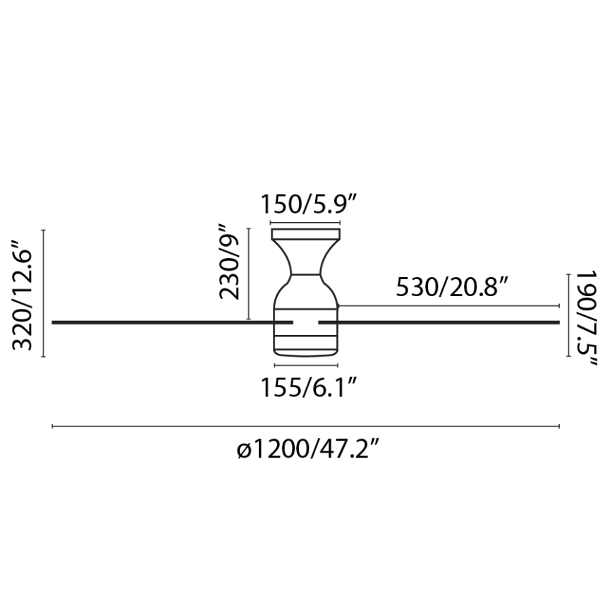 FARO 33756WT - LED Kattotuuletin FRASER XL LED/16W/230V valkoinen halkaisija 120 cm Wi-Fi Tuya + kauko-ohjaus