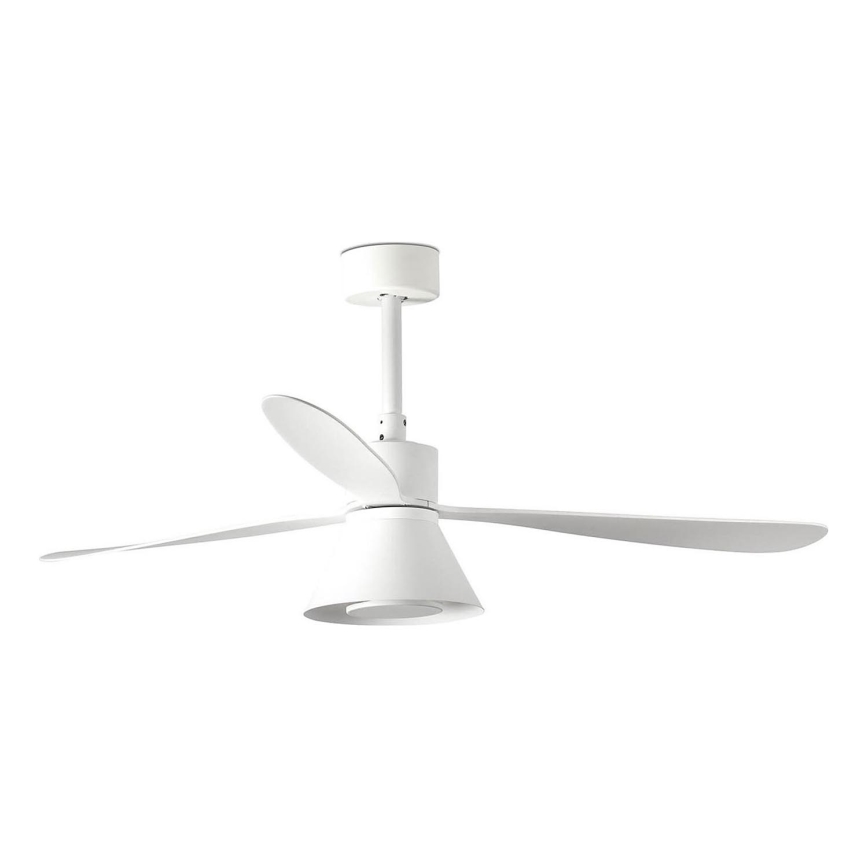 FARO 33760WT-22 - LED-himmennettävä kattotuuletin AMELIA L CONE LED/20W/230V 2700/3500/5000K valkoinen halkaisija 132 cm Wi-Fi Tuya + kaukosäädin