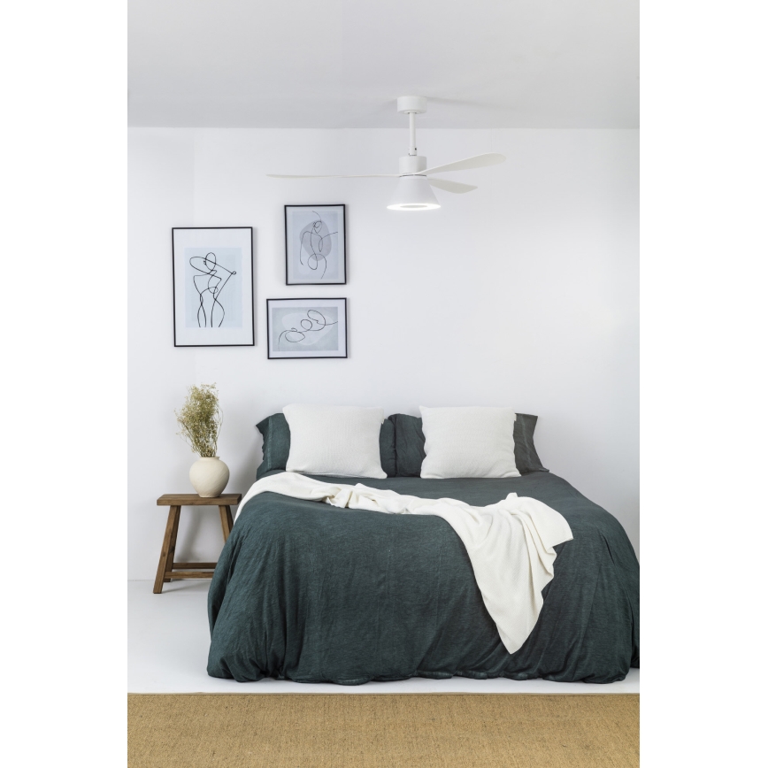 FARO 33760WT-22 - LED himmennettävä kattovalo AMELIA L CONE LED/20W/230V 2700/3500/5000K valkoinen halkaisija 132 cm Wi-Fi Tuya + kauko-ohjaus