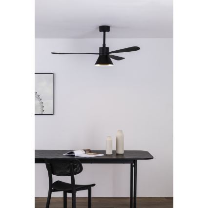FARO 33761WT-23 - LED himmennettävä kattovalo AMELIA L CONE LED/20W/230V 2700/3500/5000K musta halkaisija 132 cm Wi-Fi Tuya + kauko-ohjaus