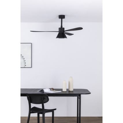 FARO 33761WT-23 - LED himmennettävä kattovalo AMELIA L CONE LED/20W/230V 2700/3500/5000K musta halkaisija 132 cm Wi-Fi Tuya + kauko-ohjaus