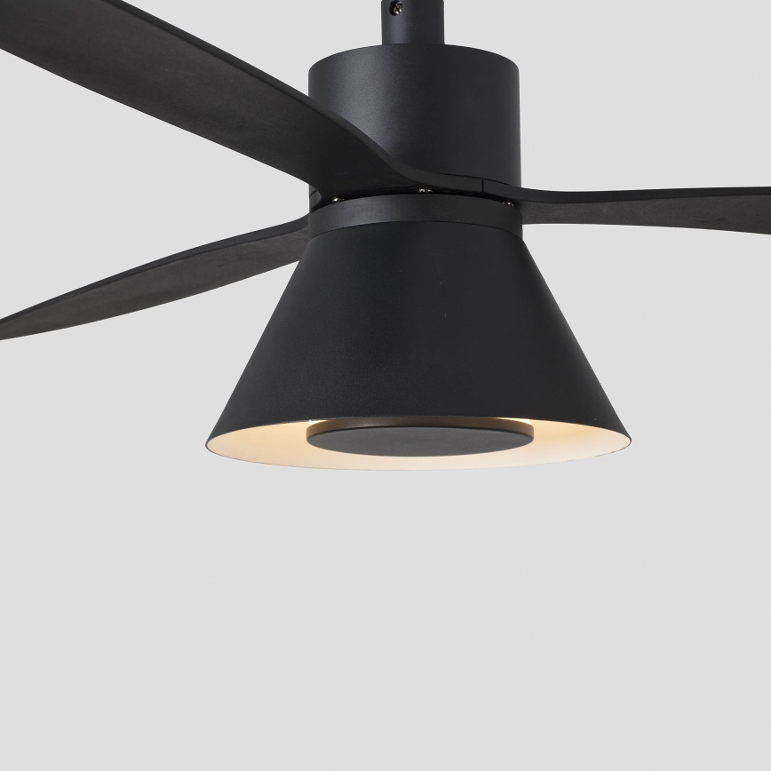 FARO 33761WT-23 - LED himmennettävä kattovalo AMELIA L CONE LED/20W/230V 2700/3500/5000K musta halkaisija 132 cm Wi-Fi Tuya + kauko-ohjaus