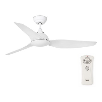 FARO 33770 - Kattotuuletin SIOUX kaukosäätimellä IP44