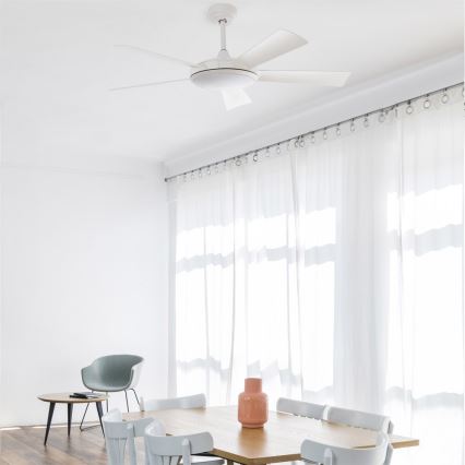 FARO 33803 - LED Kattotuuletin SAONA LED/24W/230V valkoinen