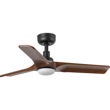 FARO 33806WT-1TW - LED himmennettävä kattovalo HEYWOOD S LED/10W/230V 2700/4000/6000K puu/musta halkaisija 90 cm Wi-Fi Tuya + kauko-ohjaus