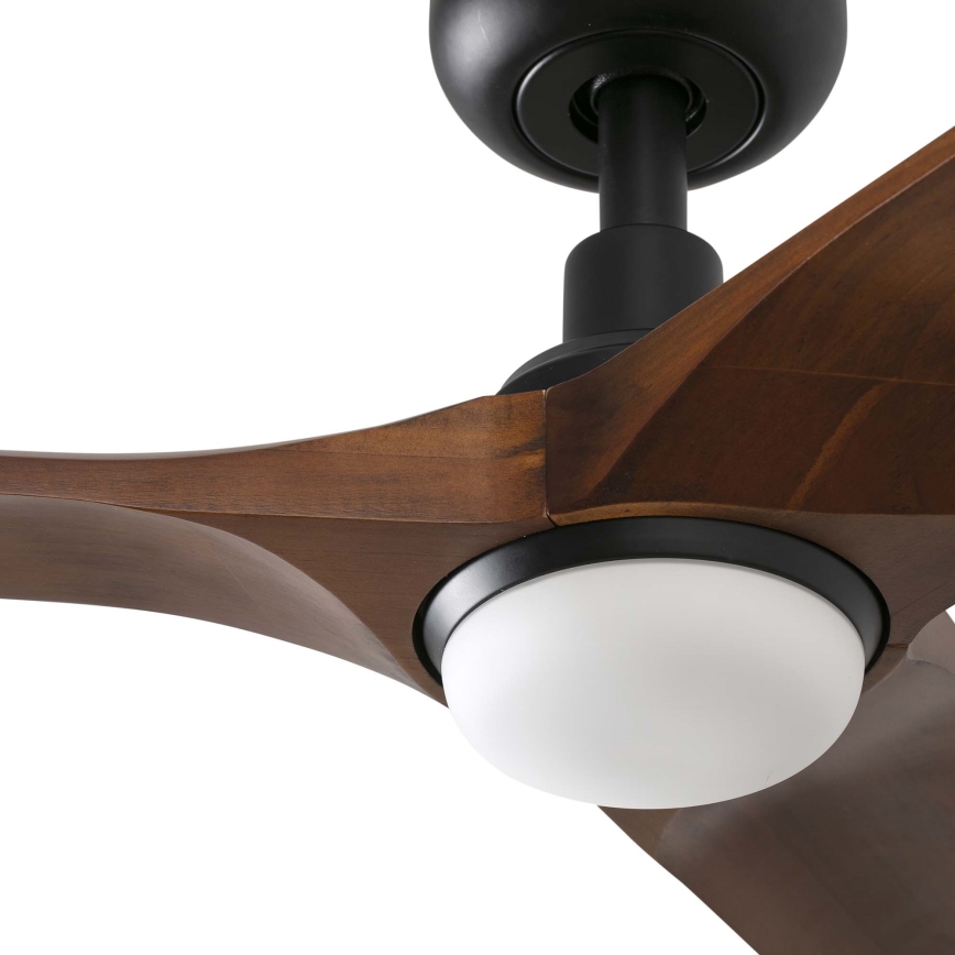 FARO 33806WT-1TW - LED himmennettävä kattovalo HEYWOOD S LED/10W/230V 2700/4000/6000K puu/musta halkaisija 90 cm Wi-Fi Tuya + kauko-ohjaus