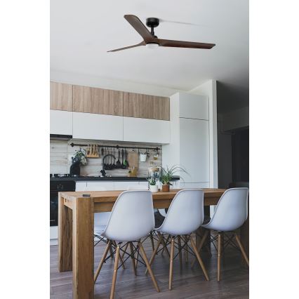 FARO 33809-1TW - LED Himmennettävä tuuletin HEYWOOD LED/10W/230V 2700/4000/6500K halkaisija 132 cm + kauko-ohjaus