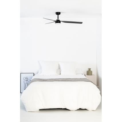 FARO 33815WT-21 - LED himmennettävä kattovalo PUNT M LED/18W/230V 3000/4200/6500K musta halkaisija 132 cm Wi-Fi Tuya + kauko-ohjaus