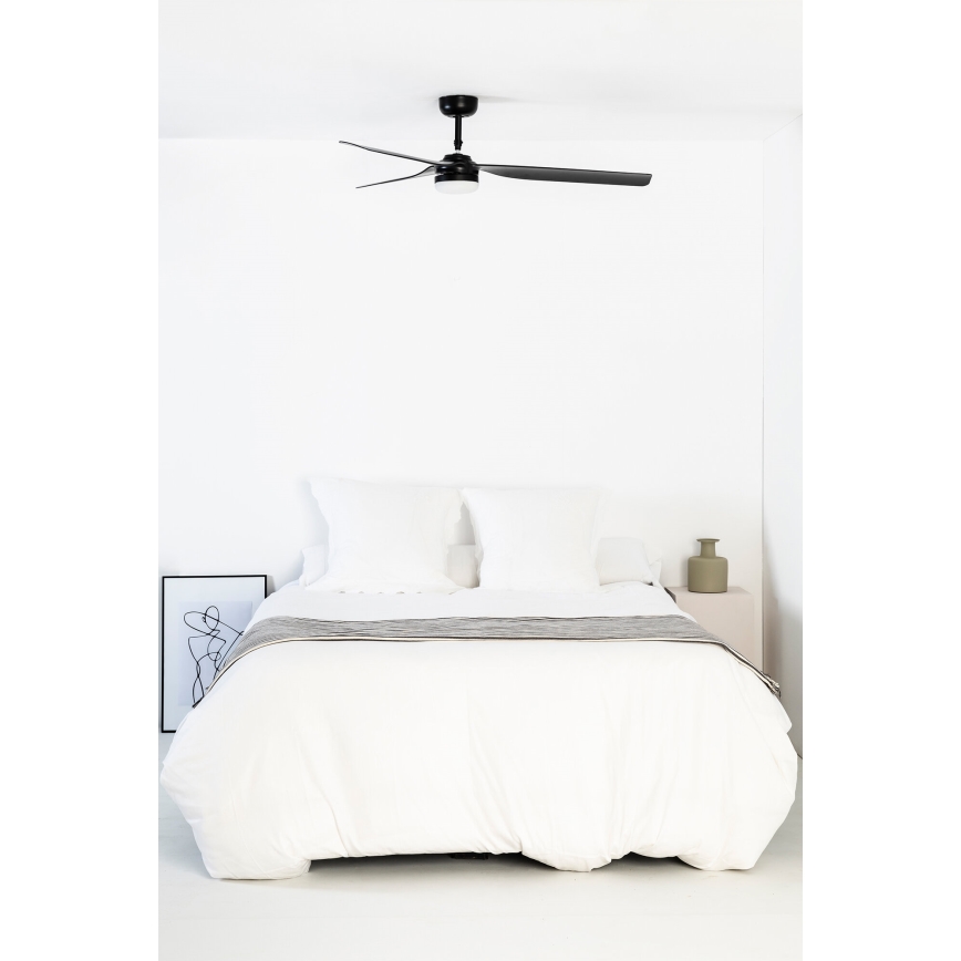 FARO 33815WT-21 - LED himmennettävä kattovalo PUNT M LED/18W/230V 3000/4200/6500K musta halkaisija 132 cm Wi-Fi Tuya + kauko-ohjaus