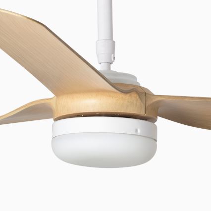 FARO 33816-20 - LED Kattotuuletin PUNT LED/18W/230V Wi-Fi beige/valkoinen + kauko-ohjaus