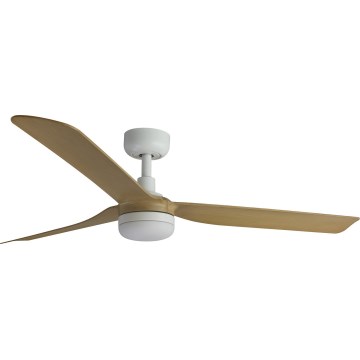 FARO 33816WT-20 - LED himmennettävä kattovalo PUNT M LED/18W/230V ruskea/valkoinen halkaisija 132 cm Wi-Fi Tuya + kauko-ohjaus