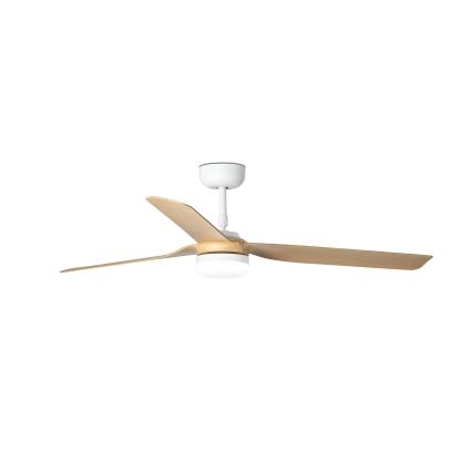 FARO 33816WT-20 - LED himmennettävä kattovalo PUNT M LED/18W/230V ruskea/valkoinen halkaisija 132 cm Wi-Fi Tuya + kauko-ohjaus