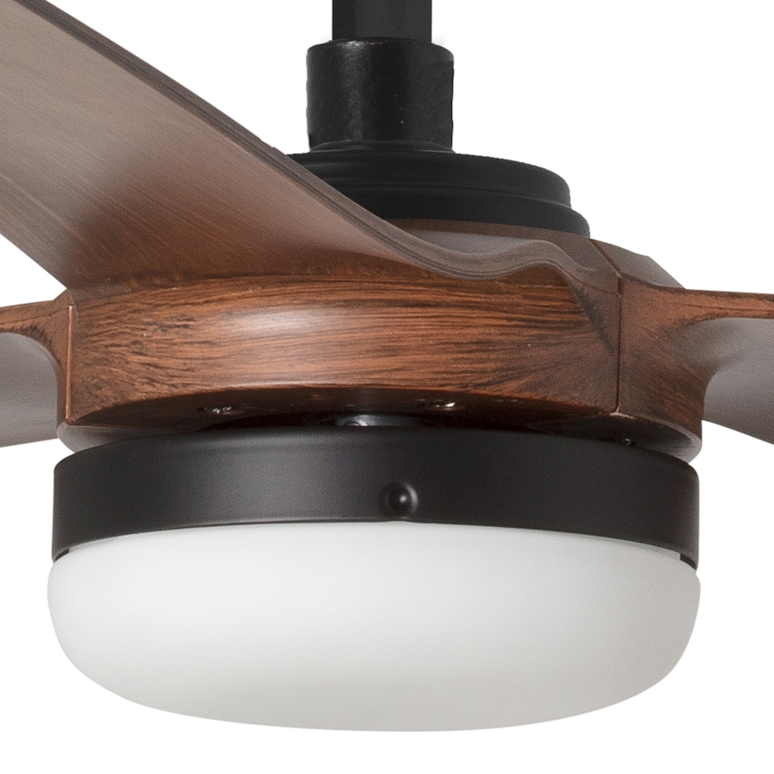 FARO 33817WT-21 - LED himmennettävä kattovalo PUNT M LED/18W/230V ruskea/musta halkaisija 132 cm Wi-Fi Tuya + kauko-ohjaus