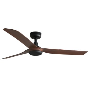 FARO 33817WT - Kattotuuletin PUNT M ruskea/musta halkaisija 132 cm Wi-Fi Tuya + kauko-ohjaus