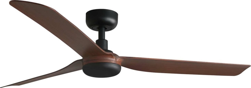 FARO 33817WT - Kattotuuletin PUNT M ruskea/musta halkaisija 132 cm Wi-Fi Tuya + kauko-ohjaus