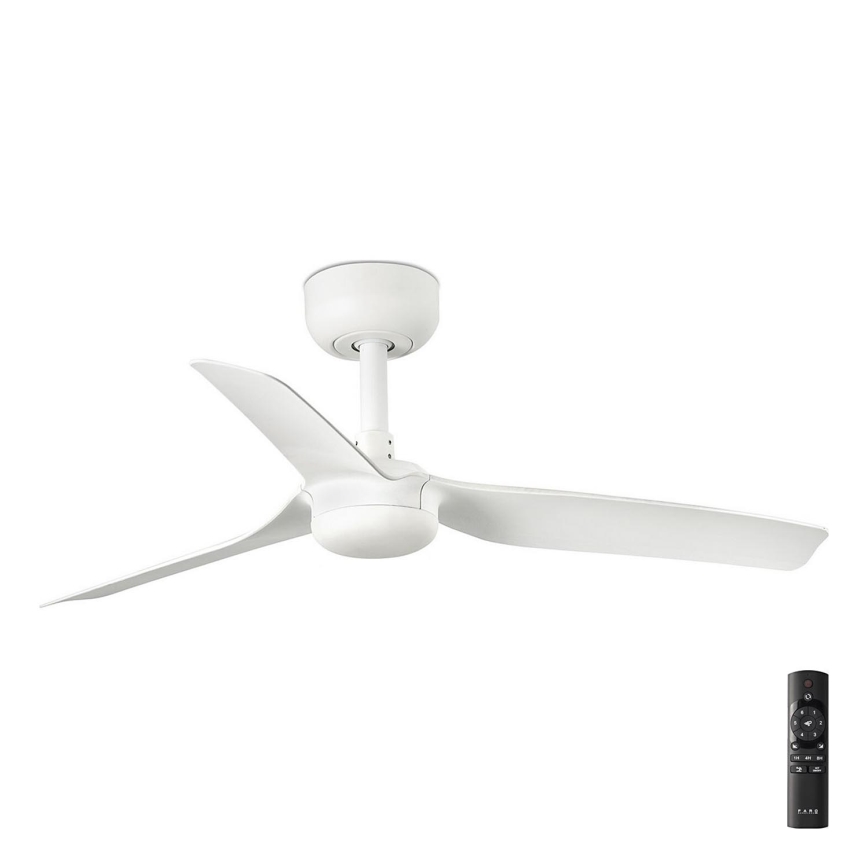 FARO 33820 - Kattotuuletin MINI PUNT S valkoinen halkaisija 90 cm + kauko-ohjaus