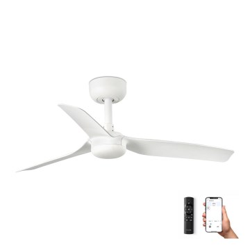 FARO 33820WP - Kattotuuletin MINI PUNT S valkoinen d. 90 cm SMART + RC
