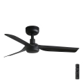 FARO 33822 - Kattotuuletin MINI PUNT S musta halkaisija 90 cm + kauko-ohjaus