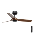 FARO 33823 - Kattotuuletin MINI PUNT S ruskea/musta halkaisija 90 cm + kauko-ohjaus