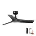 FARO 33825WP - Kattotuuletin HEY S musta halkaisija 90 cm SMART + kauko-ohjaus