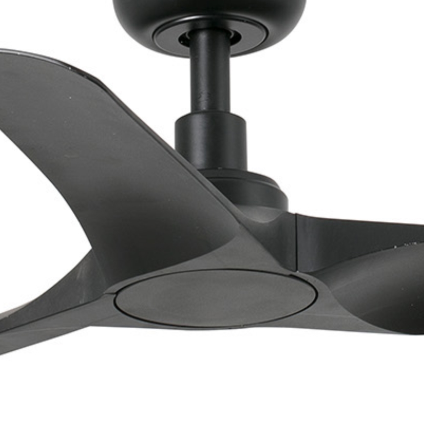 FARO 33825WP - Kattotuuletin HEY S musta halkaisija 90 cm SMART + kauko-ohjaus