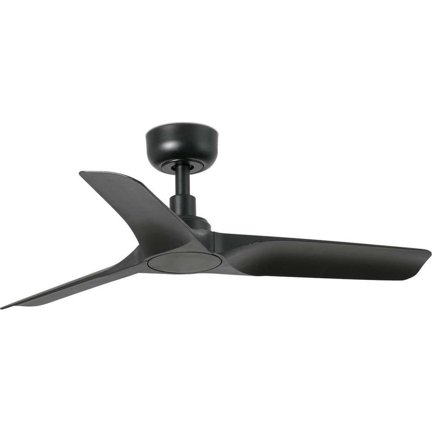 FARO 33825WT - Kattotuuletin HEY S musta halkaisija 90 cm Wi-Fi Tuya + kauko-ohjaus