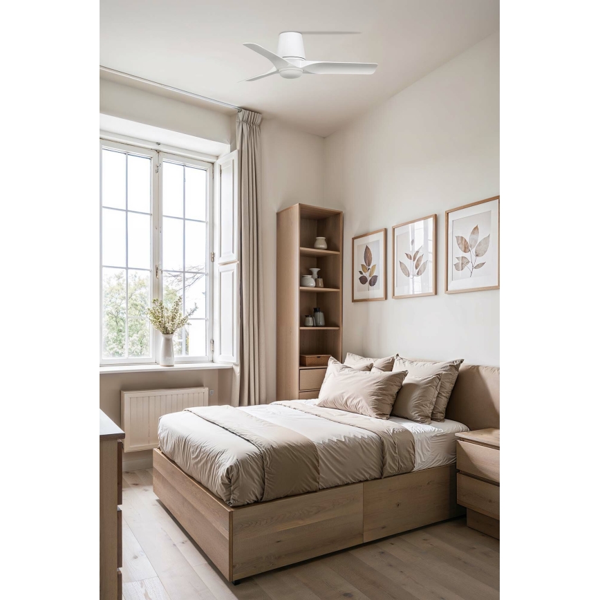 FARO 33826WT-1TW - LED himmennettävä kattovalo HEY TUB S LED/10W/230V 2700/4000/6000K valkoinen halkaisija 90 cm Wi-Fi Tuya + kauko-ohjaus