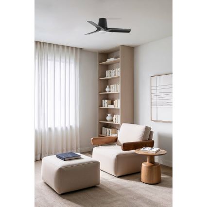 FARO 33827-1TW - LED himmennettävä kattovalo HEY TUB S LED/10W/230V 2700/4000/6000K musta halkaisija 90 cm + kauko-ohjaus