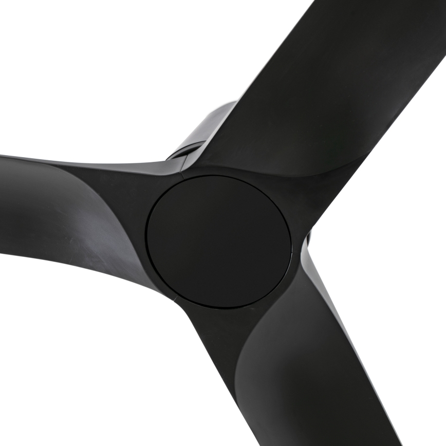 FARO 33827WT - Kattotuuletin HEY TUB S musta halkaisija 90 cm Wi-Fi Tuya + kauko-ohjaus