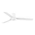 FARO 33828 - Kattotuuletin PUNT TUB M valkoinen halkaisija 130 cm + kauko-ohjaus