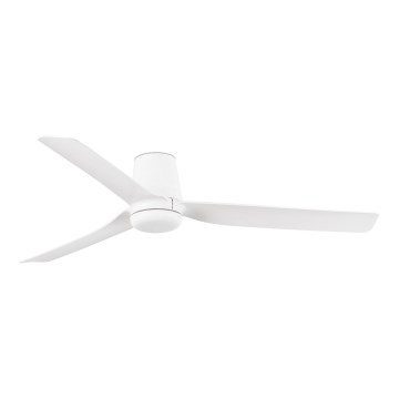FARO 33828 - Kattotuuletin PUNT TUB M valkoinen halkaisija 130 cm + kauko-ohjaus