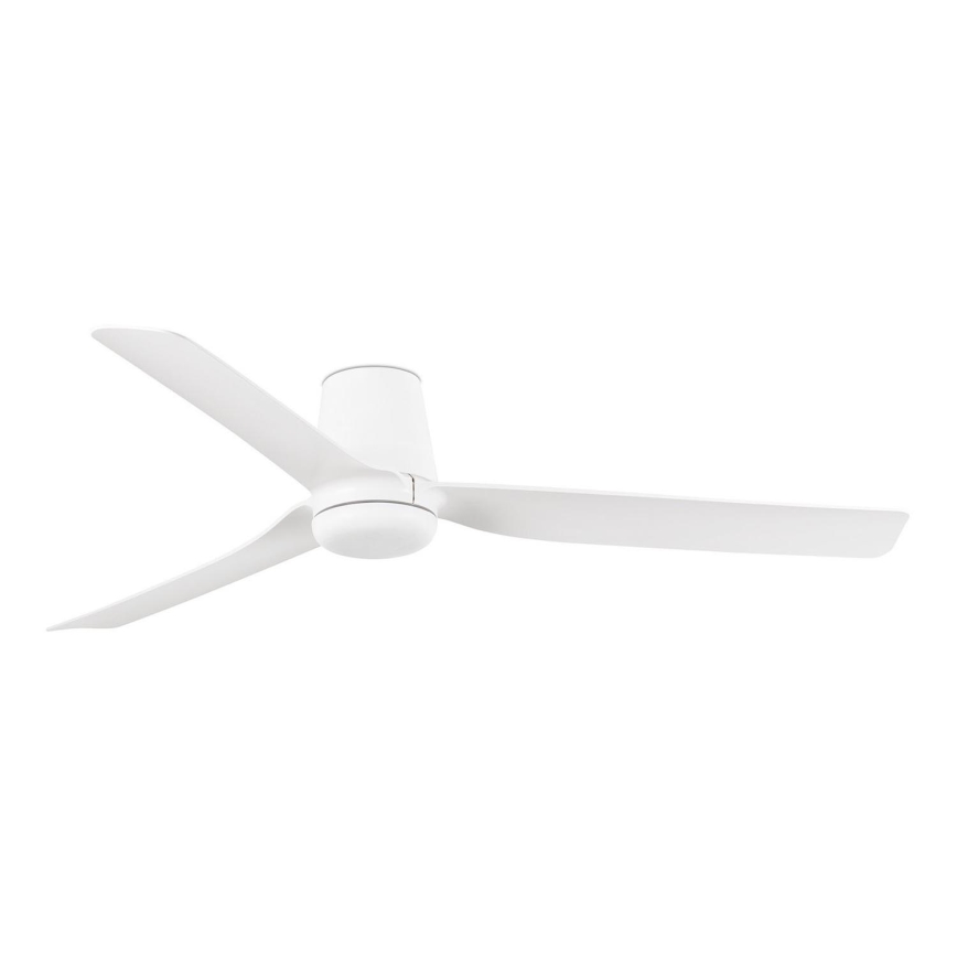 FARO 33828 - Kattotuuletin PUNT TUB M valkoinen halkaisija 130 cm + kauko-ohjaus