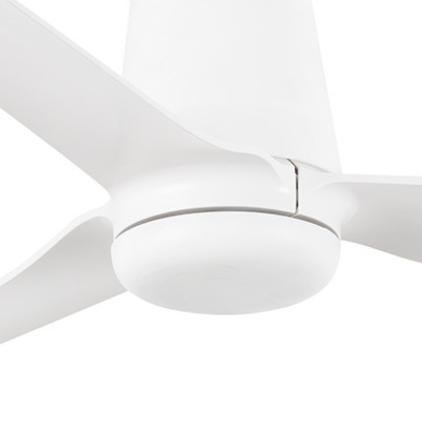 FARO 33828WT - Kattotuuletin PUNT TUB M valkoinen halkaisija 132 cm Wi-Fi Tuya + kauko-ohjaus