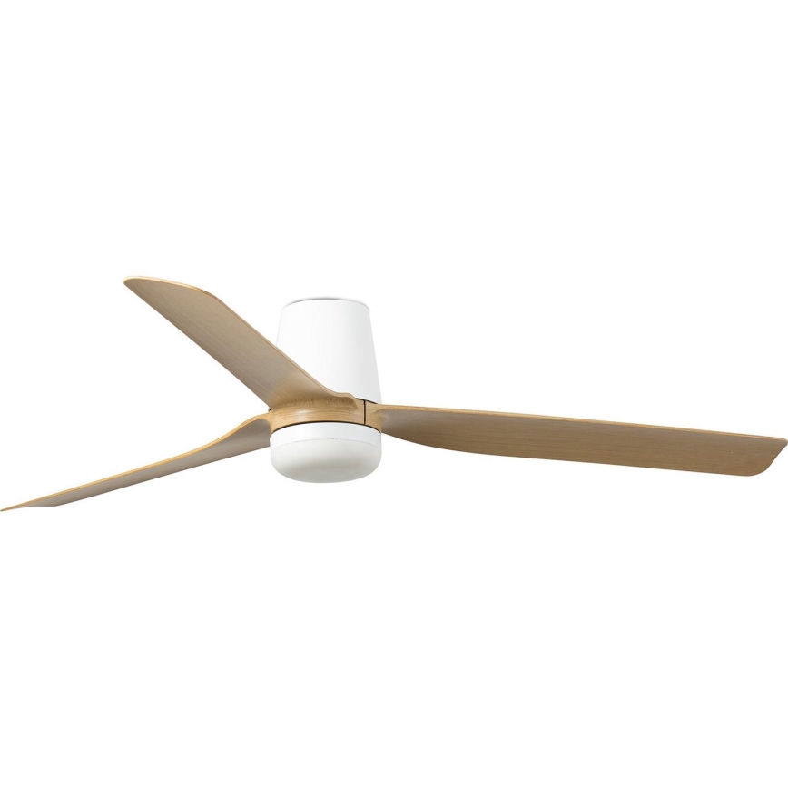 FARO 33829-1TW - LED himmennettävä kattovalo PUNT TUB M LED/18W/230V 3000/4200/6500K halkaisija 130 cm valkoinen/brown+ kauko-ohjaus